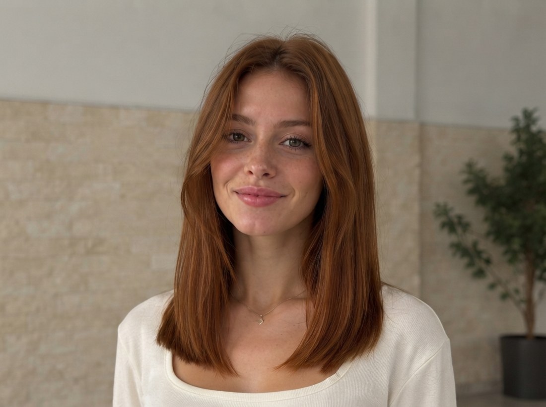 Длинное каре для квадратного лица