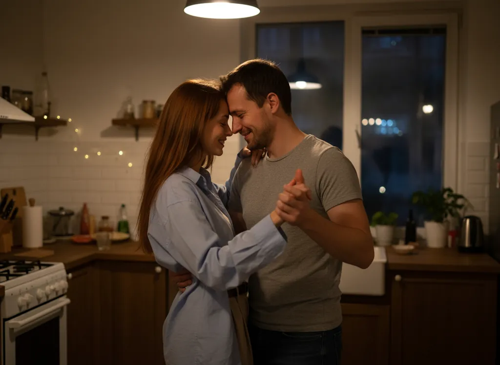 Парная фотосессия: Танец на кухне