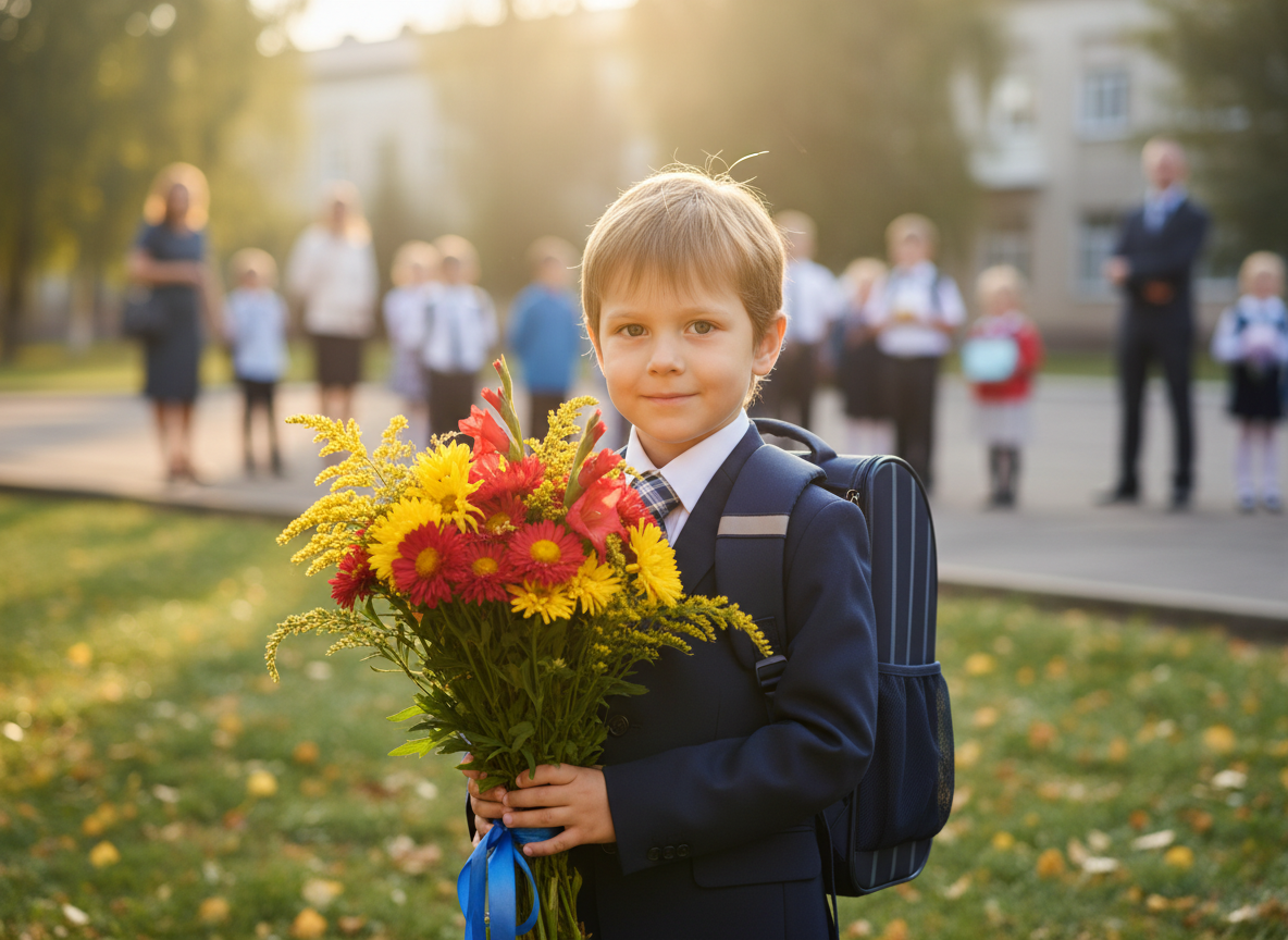 Детская фотосессия — Первоклассник