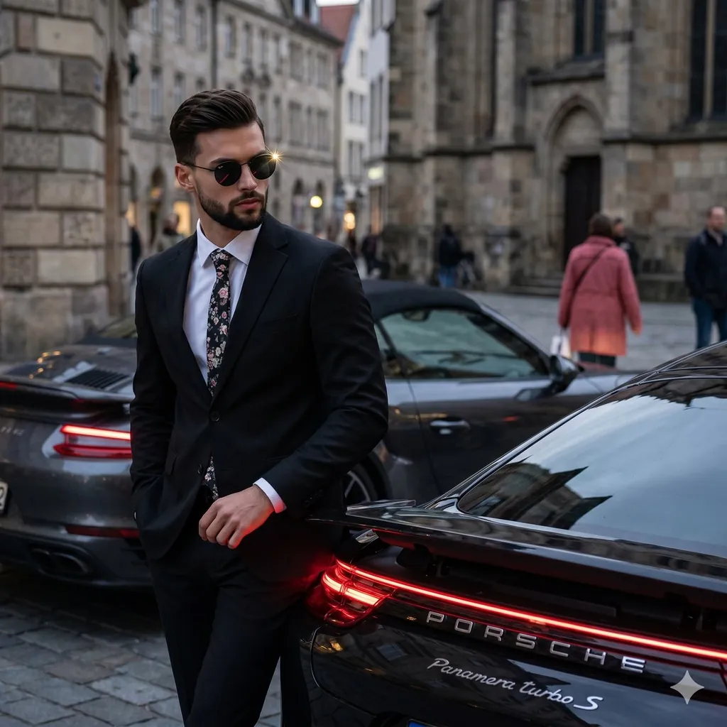 Фотосессия в городе: Вечер с Porsche