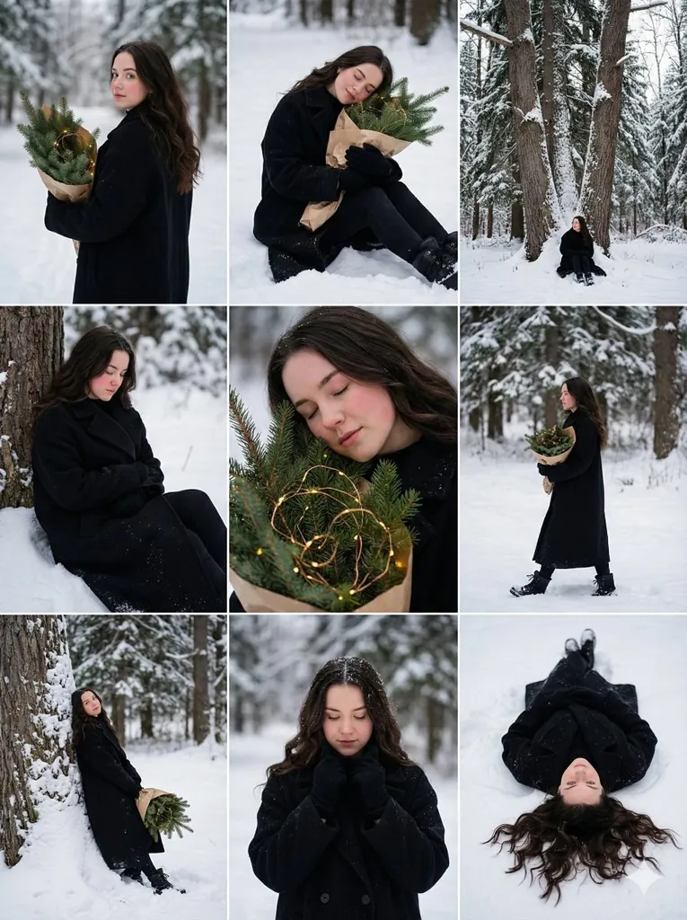 Зимний лес Фотосессия на природе: Зимний лес