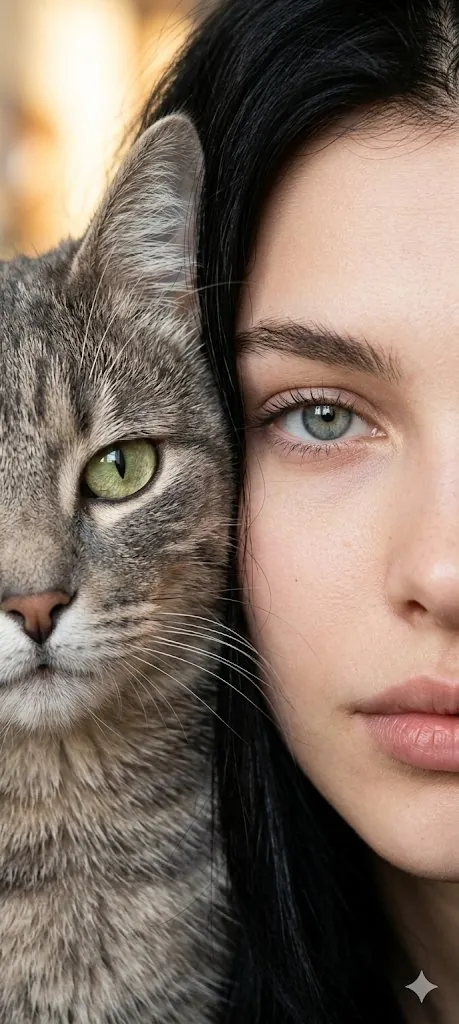 Лицо к лицу с котом Фото с питомцем: Лицо к лицу с котом