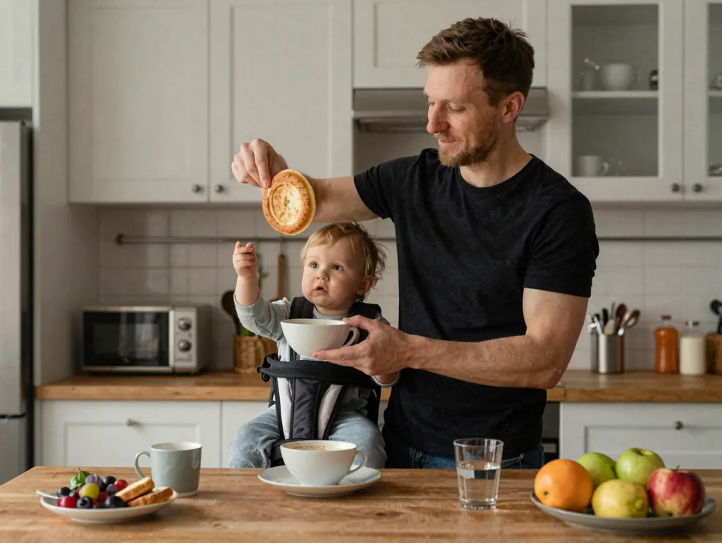 Отец-одиночка стиль: пример кадра по промту