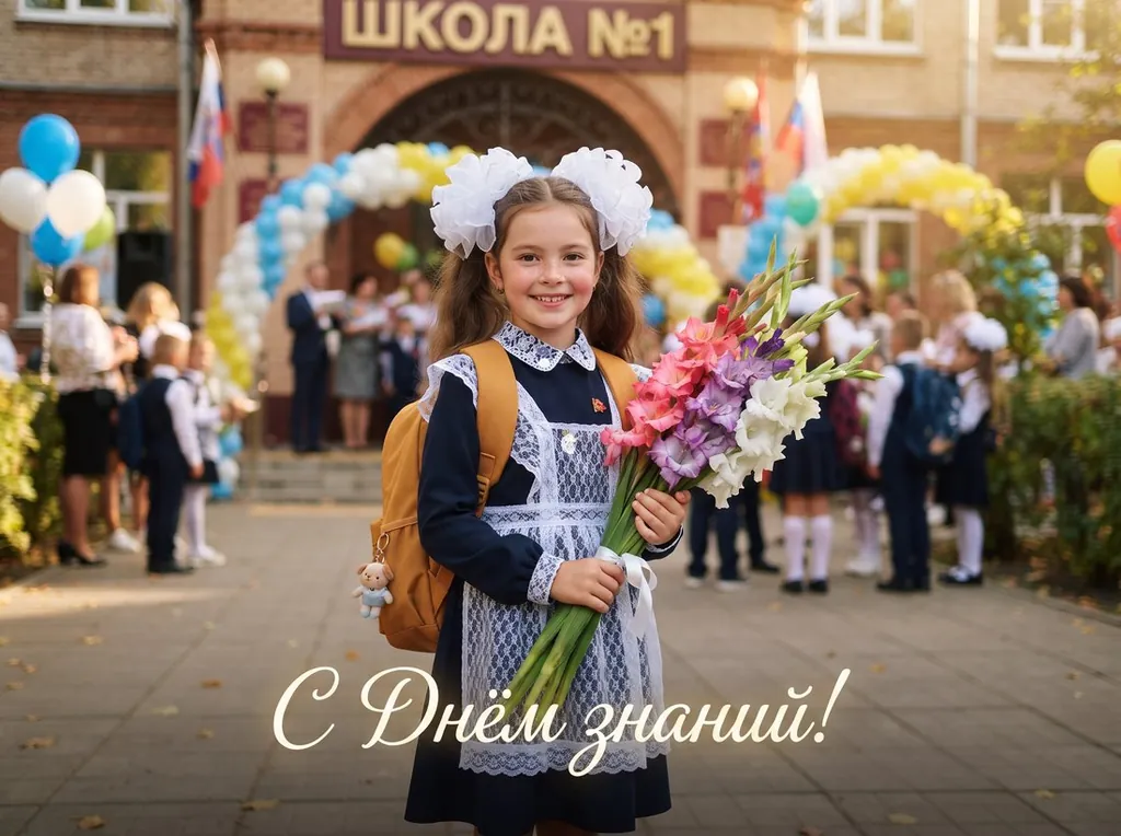 Открытка: 1 сентября
