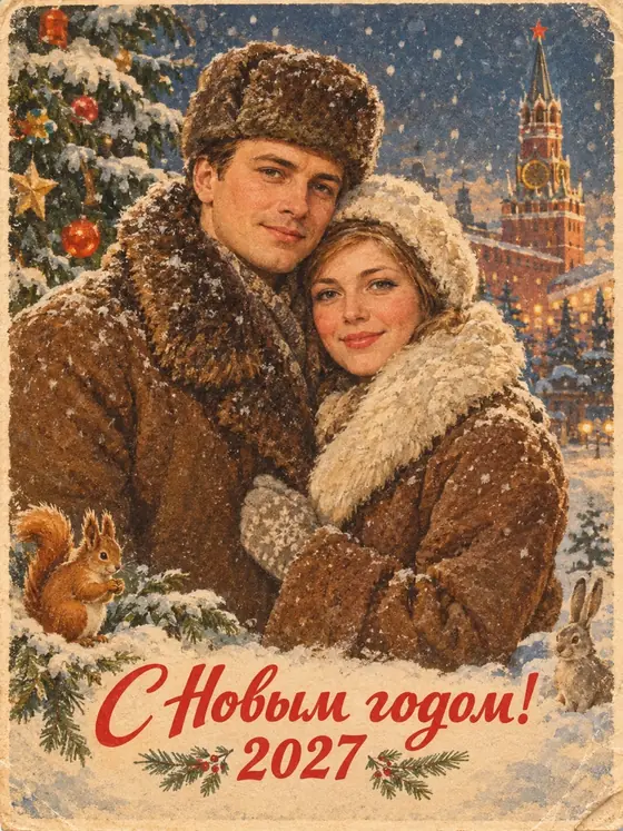 Советская открытка